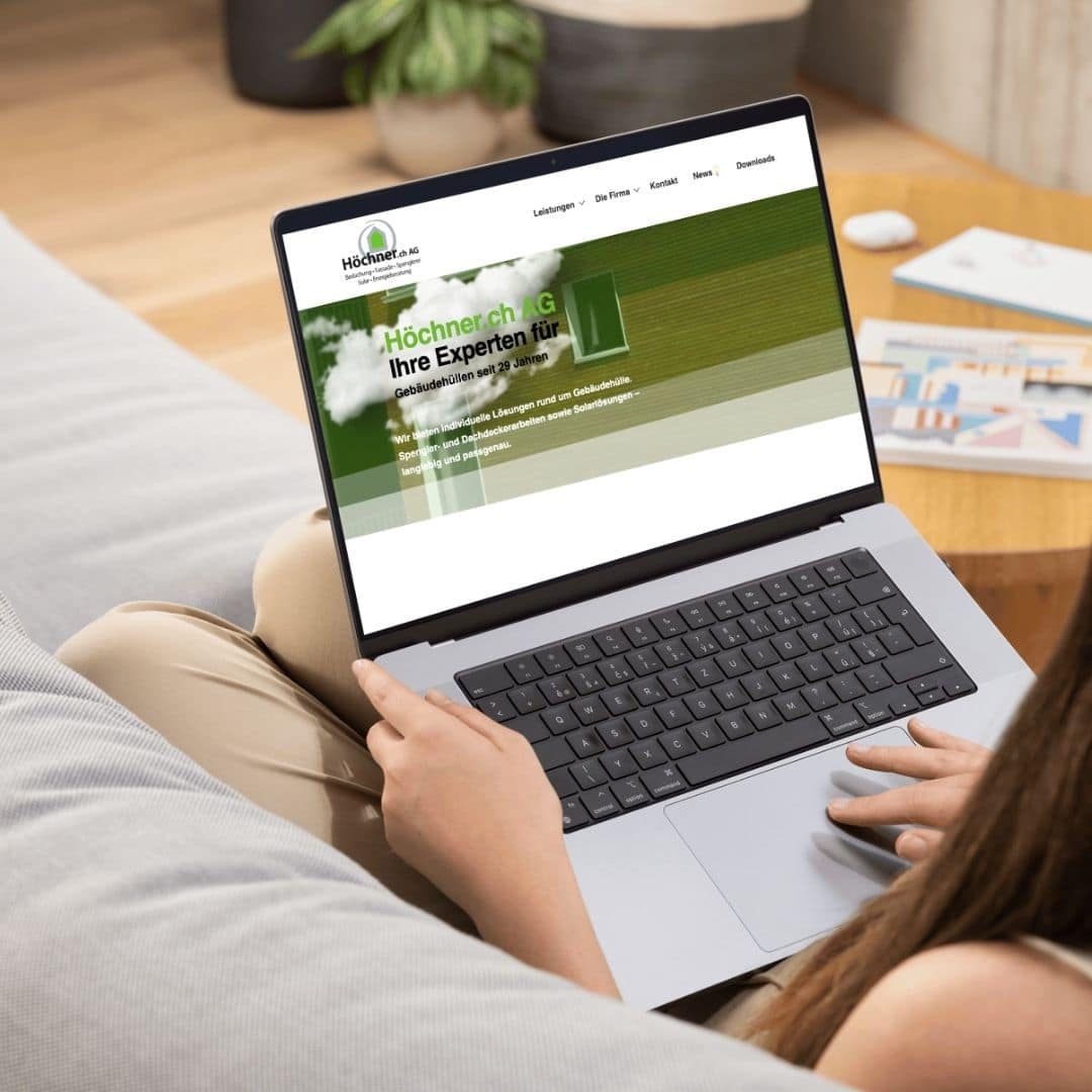 Redesign Webseite Bedachungsbranche