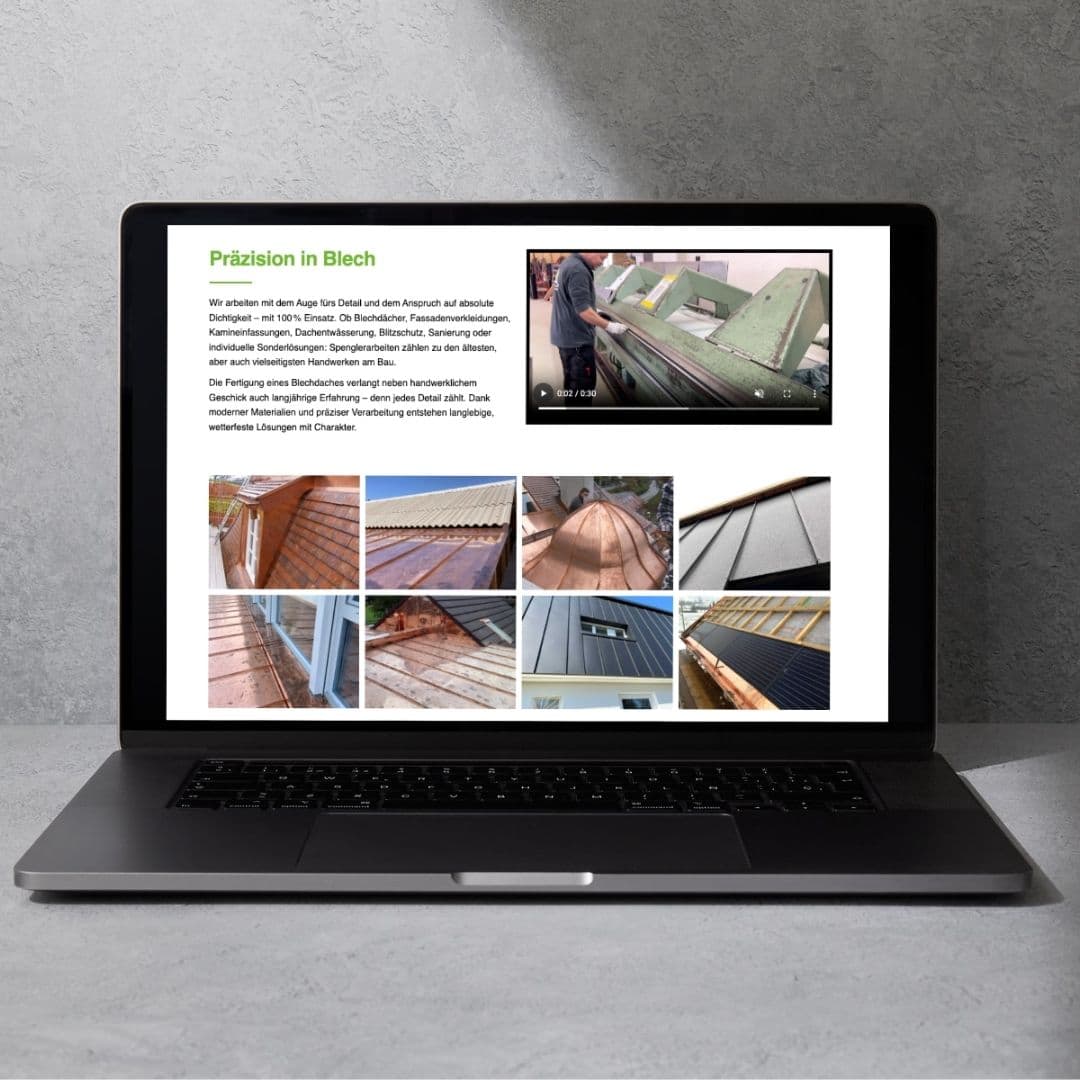 Einsicht in einen Blogpost auf der Webseite.