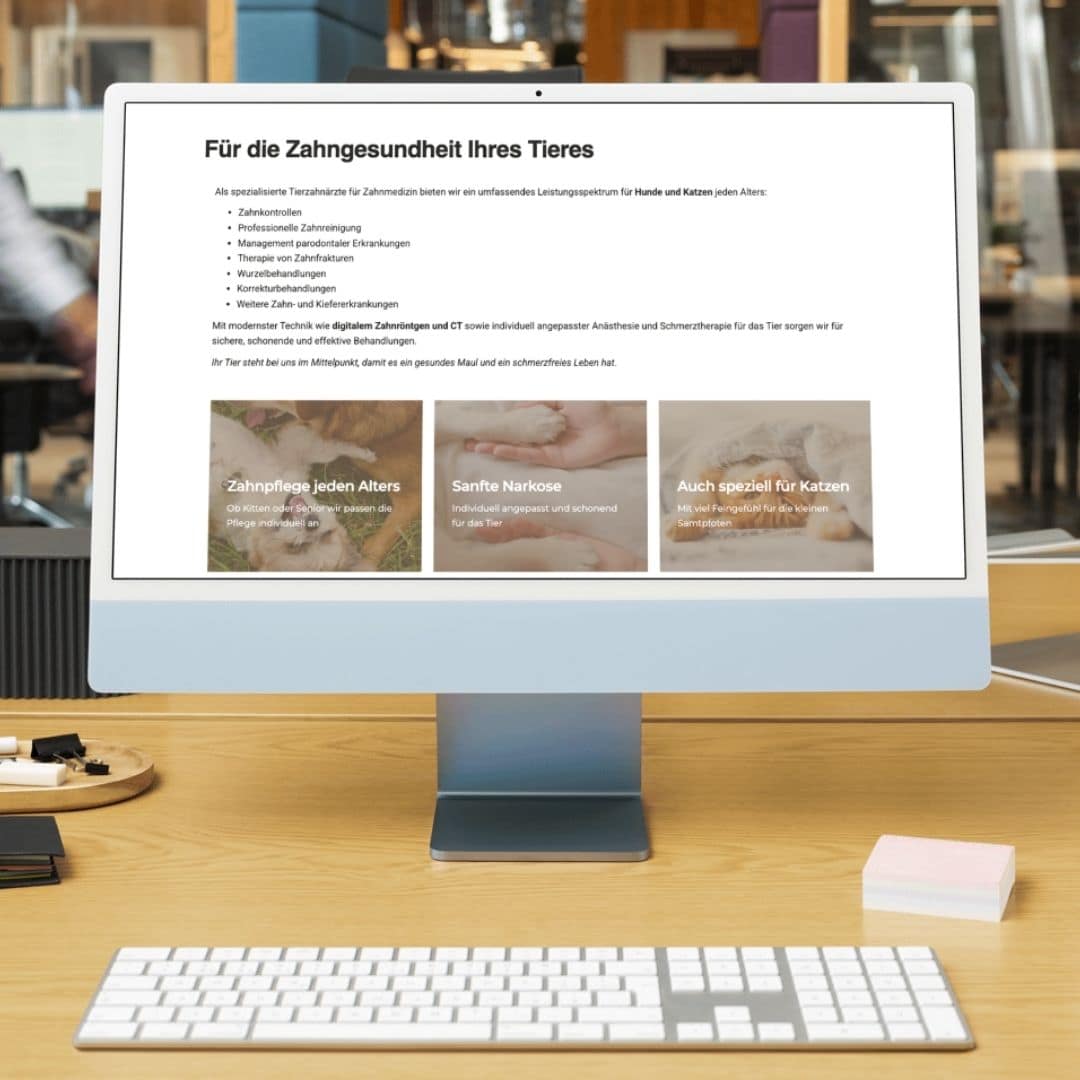 Eine Angebotsseite ist gut bei Unternehmen mit Diensleistungen und gibt eine klare Übersicht über die Leistungen.