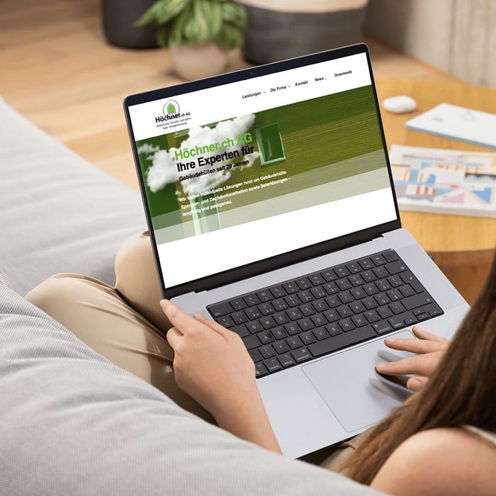 Redesign Webseite Bedachungsbranche